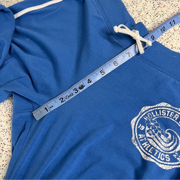 Y2K Hollister Flared Yoga Pants Blue White Low Rise Sweatpants Women’s Size S - Picture 11 of 12